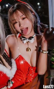 [Welfare COS] Anime blogger Qiqi must be good - 2021 Christmas Double Rabbit