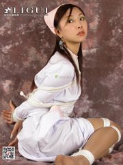 Model nogi Ya Shi "Nurse Beauty Beam" [LIGUI] Pończochy Beauty Beam